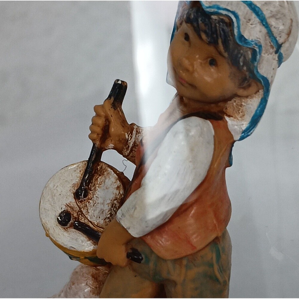 Vintage Fontanini Blown Glass Music Box Plays Little Drummer Boy #66114 - Picture 9 of 16